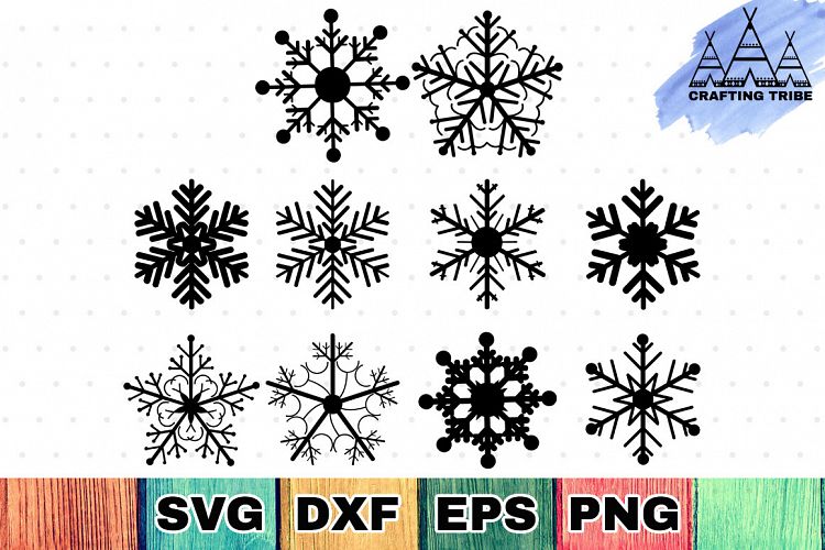 Snowflakes SVG Cut Files Pack