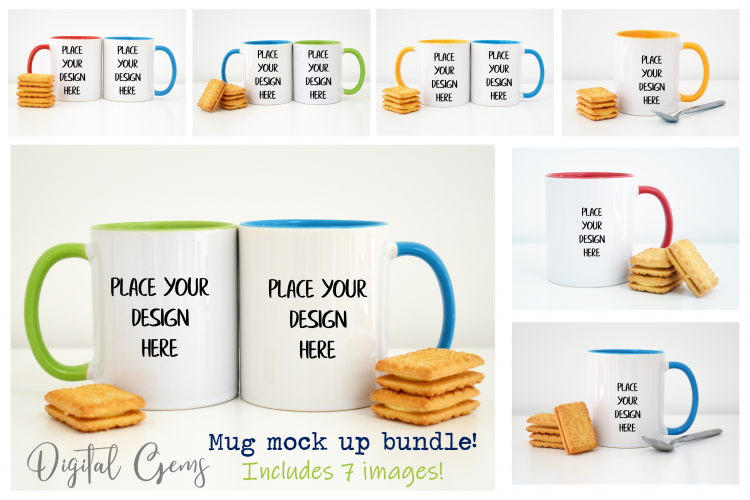 Mug mock up photographs