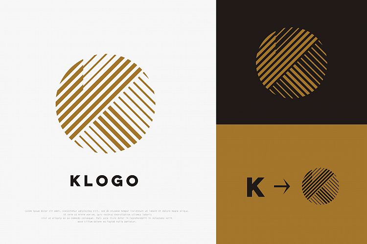abstract letter k logo
