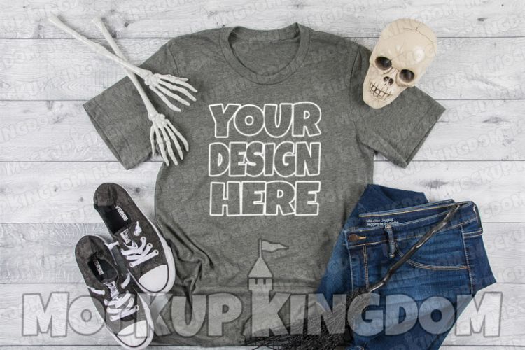 Unisex Crew Neck Shirt Mockup, Bella Canvas Mockup