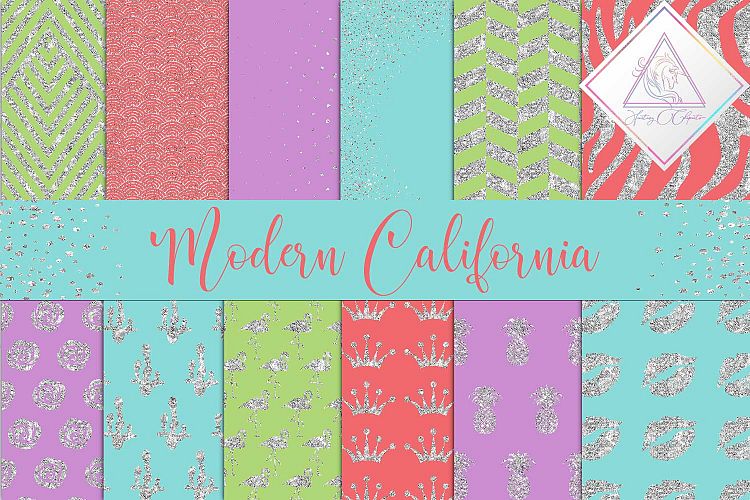 Modern California Digital Paper
