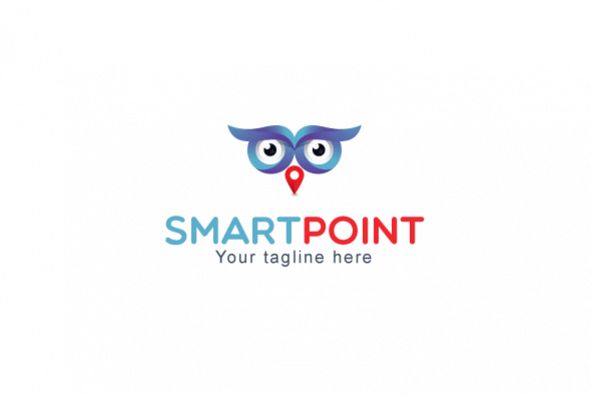 Smart Point - Abstract Owl Bird Stock Logo Template