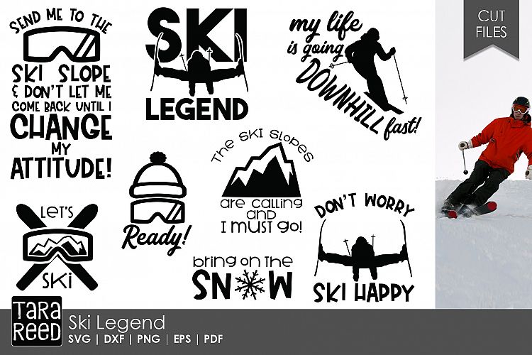 Ski Legend - Skiing SVG and Cut Files for Crafters