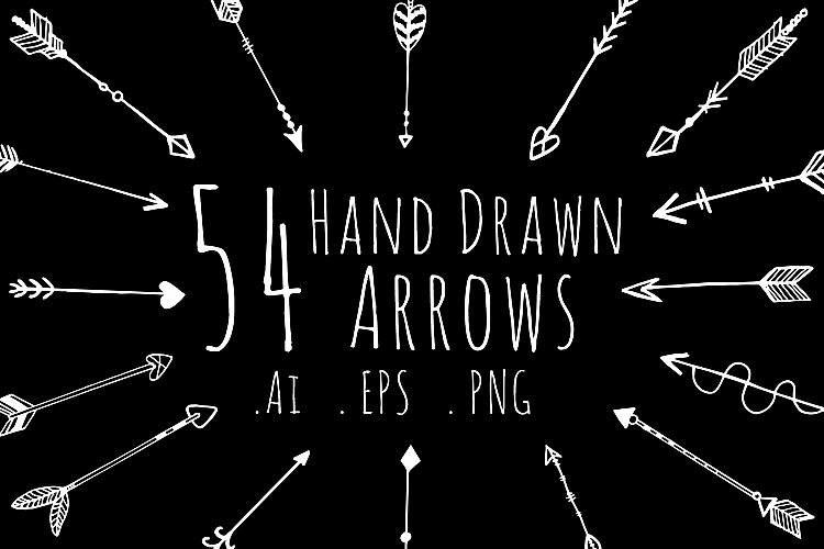 Hand drawn arrows,clipart