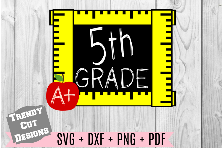 Fifth Grade Ruler Frame, Back to School