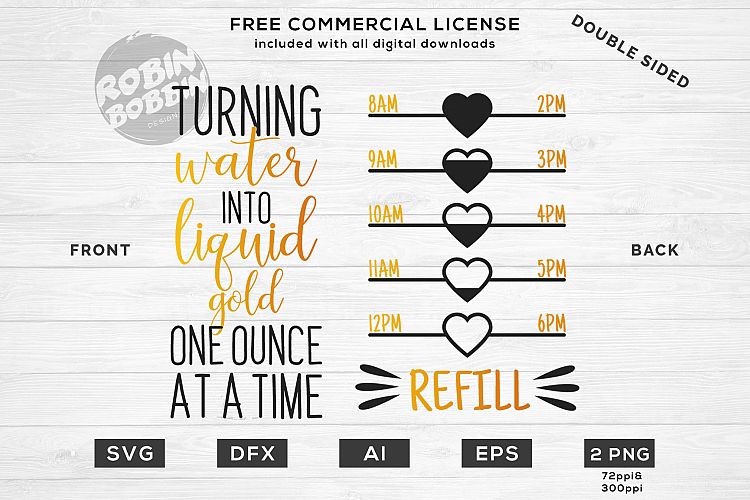 Turning Water Into Liquid Gold One Ounce At A Time - Double Sided Design for T-Shirt, Hoodies, Mugs and more