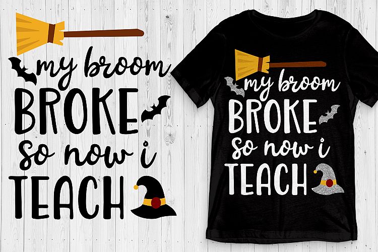 Halloween Svg For Teacher, Teacher Halloween Svg Dxf Jpg Pdf