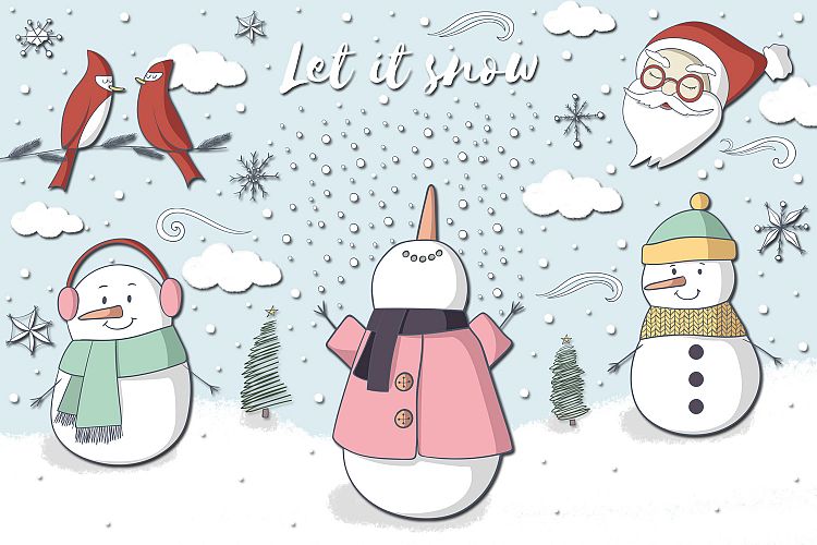 Let It Snow SVGs