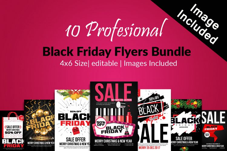 10 Black Friday Flyers Bundle
