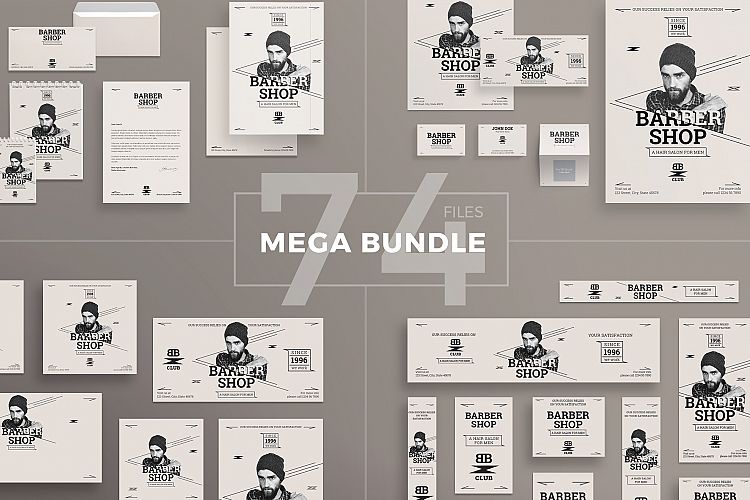 Barber Shop Design Templates Bundle