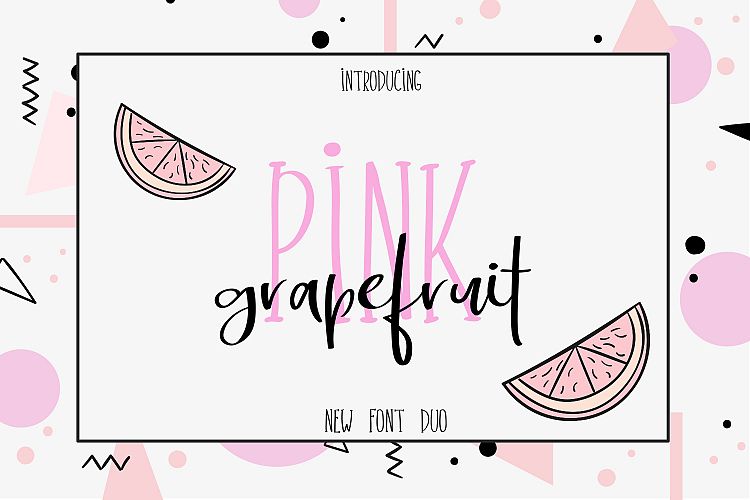 Pink Grapefruit font duo