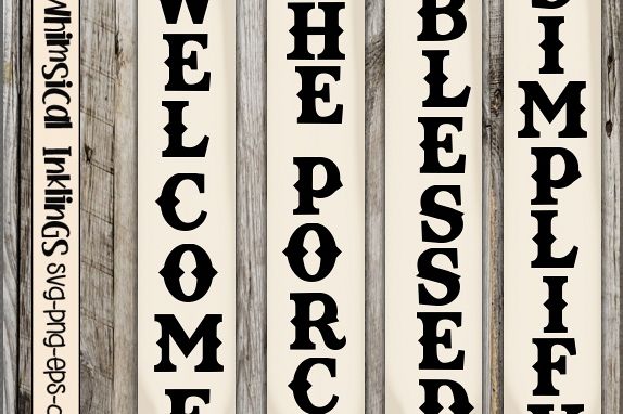 Vertical Welcome Mini Bundle SVG