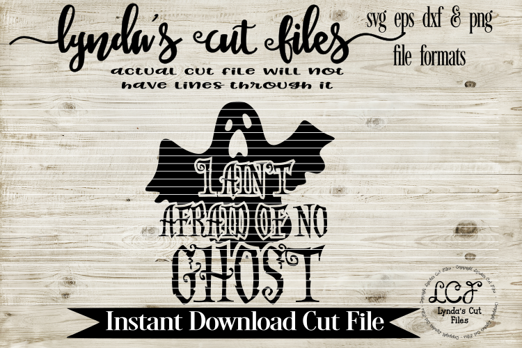 I aint afraid of no ghost//Halloween//SVG/EPS/DXF
