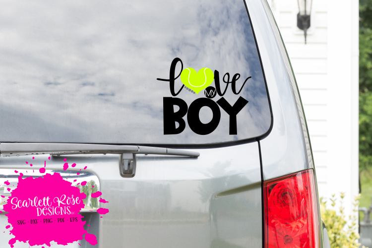 Love My Boy - Tennis SVG
