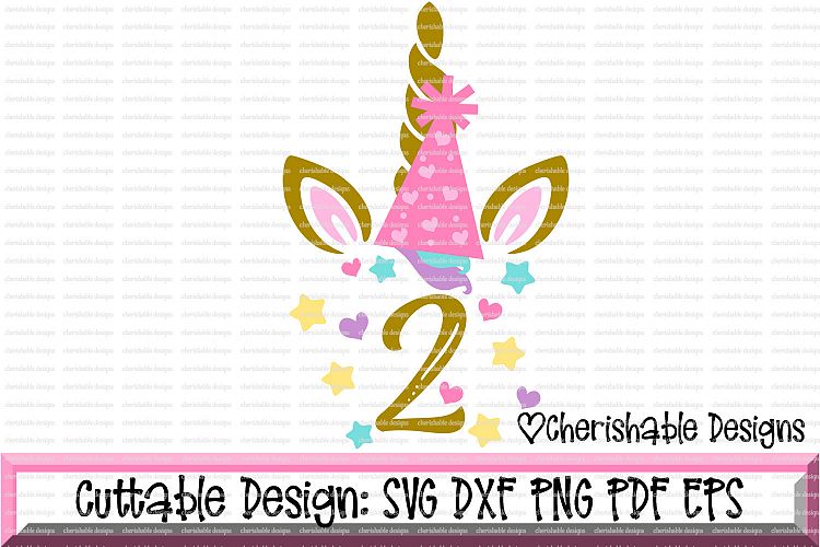 Unicorn Birthday Svg, Birthday SVG, Second Birthday Svg, 2nd Birthday Svg, Unicorn svg cut file, svg pattern, Cricut instant download