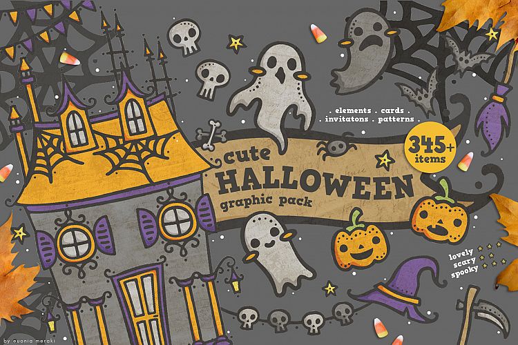 Cute Halloween - Spooky Graphic pack