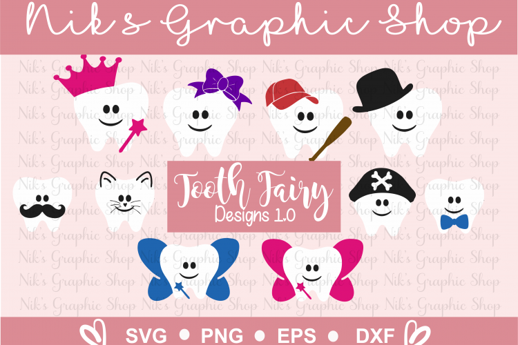 Tooth Fairy Design , Tooth Fairy SVG, Tooth SVG, Fairy SVG