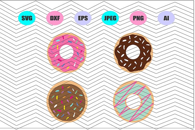 Donut Svg Vector File Cricut Design Vinyl Decal