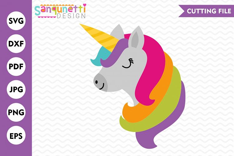Unicorn SVG, Unicorn, DXF, rainbow svg, cutting file