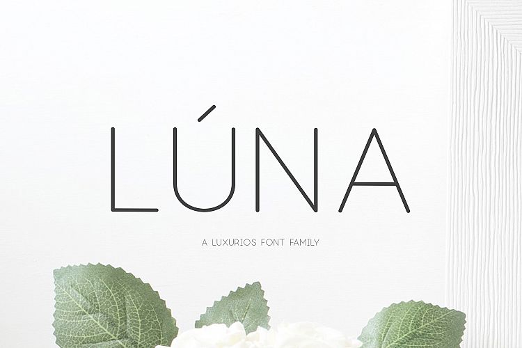 Lúna - A Luxurios Font Family