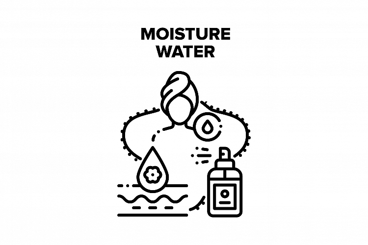 Moisture Water Vector Black Illustration example image 1