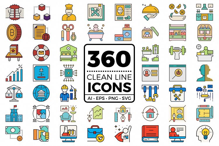 Clean Line Icons