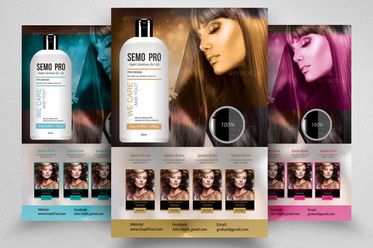 Hair Product Advertisement Flyer