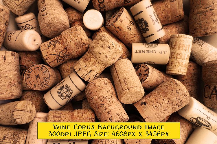 Old Wine Corks Texture Background