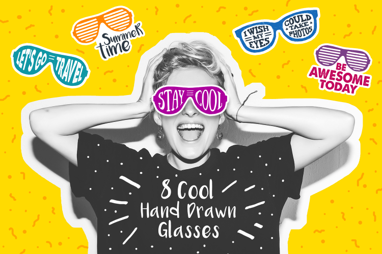 Stay Cool! 8 Hand Drawn Stickers