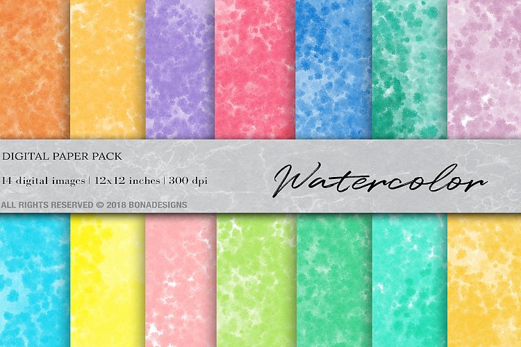 Watercolor Digital Paper
