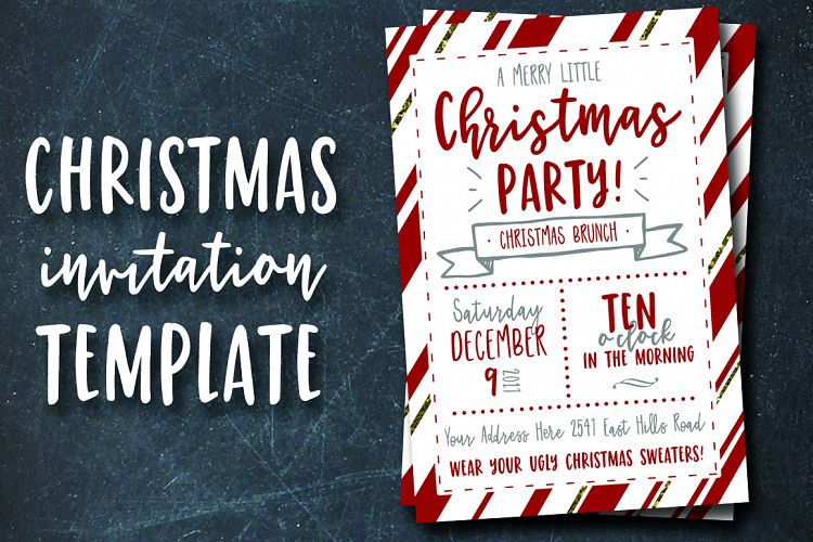 Christmas Party Invitation Template