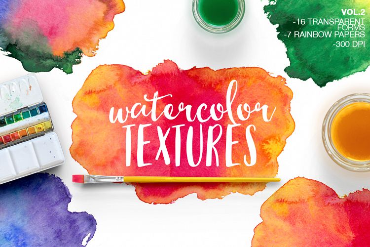 WATERCOLOR TEXTURES VOL.2