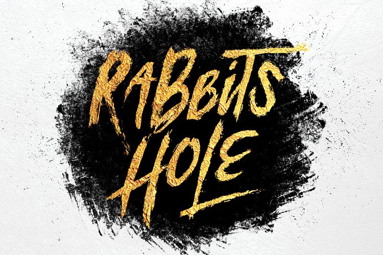 Rabbits Hole Brush Font + Bonus