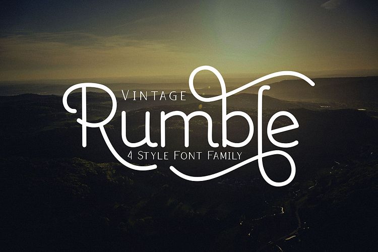 Rumble 4 Font Family