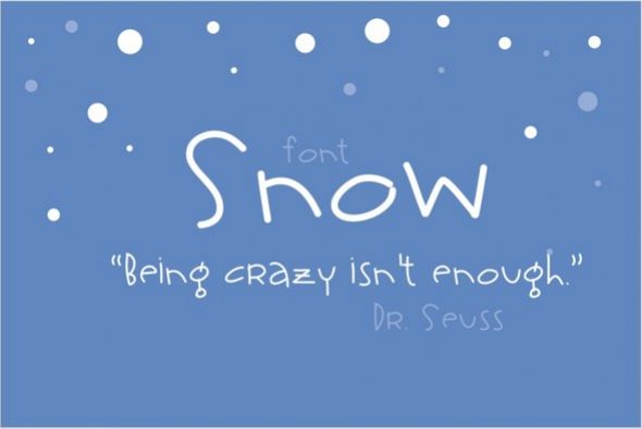Snow Font