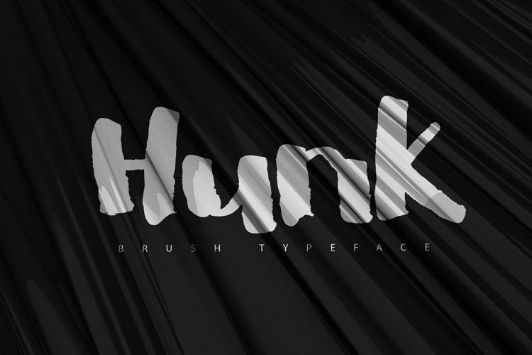 HUNK Brush Typeface [-50% Intro]