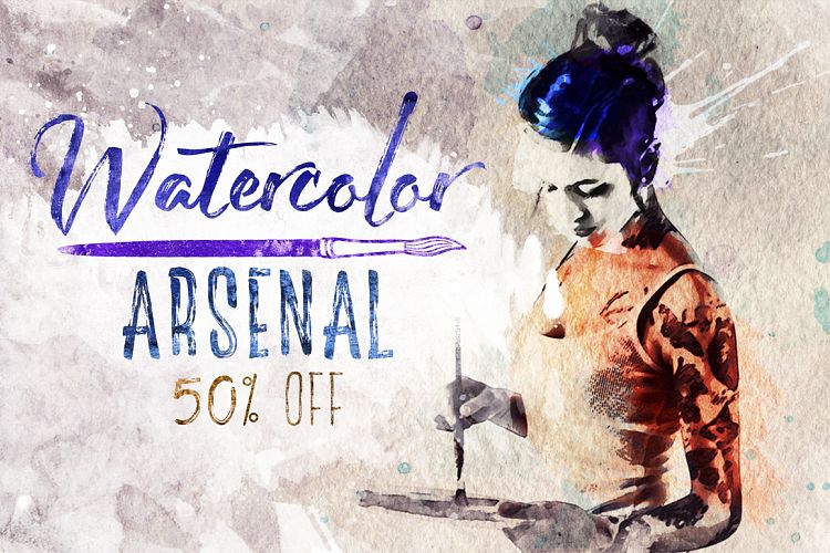 Watercolor Arsenal (50% off)