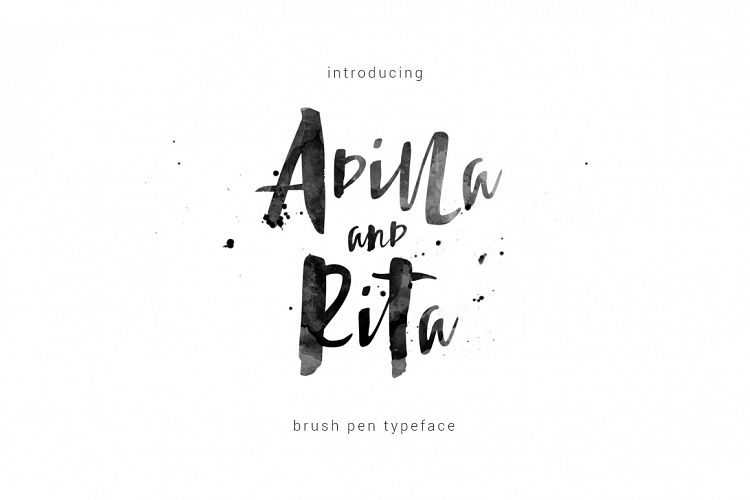 Adilla and Rita Typeface