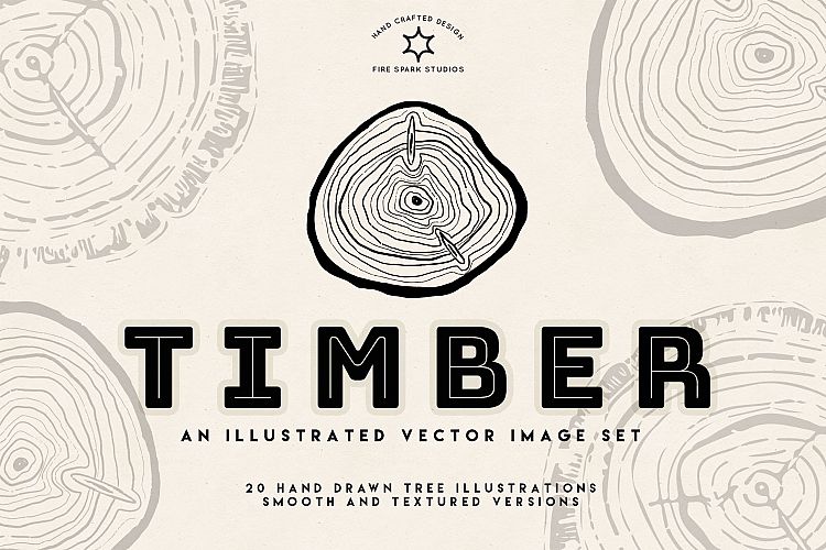 Timber -  Vector Illustration Image Set
