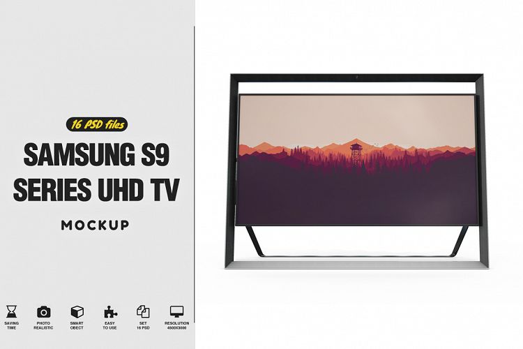 Samsung S9 Series UHD TV Mockup