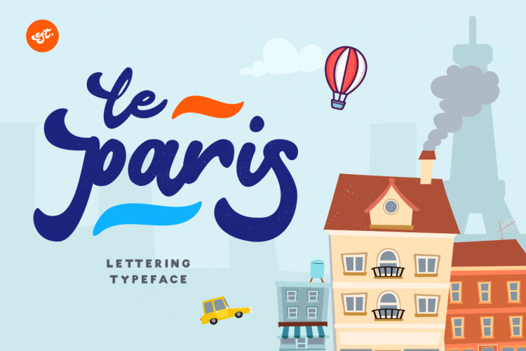 Le Paris Lettering Typeface