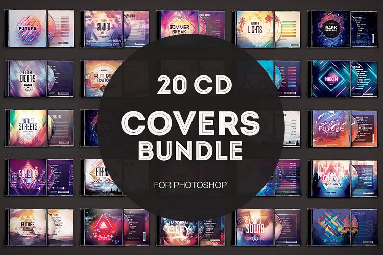 20 CD Cover Templates Bundle
