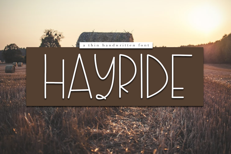 Hayride - A Handwritten Font