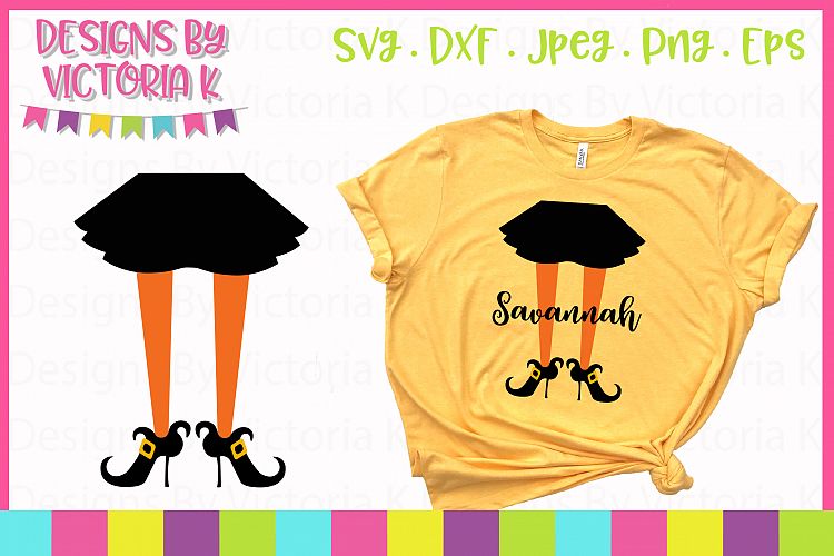 Girly Witch legs, Halloween, SVG, DXF, EPS
