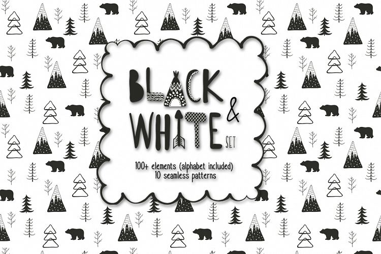 Black and white set