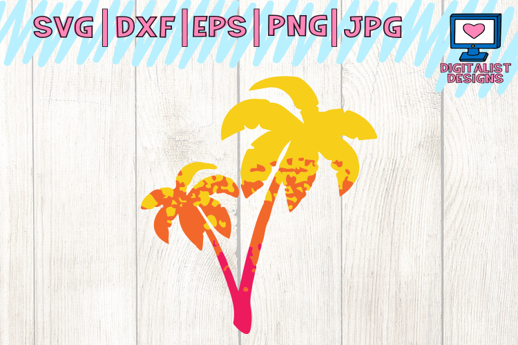 Download palm tree svg, grunge svg, ombre svg, beach svg, cricut ...