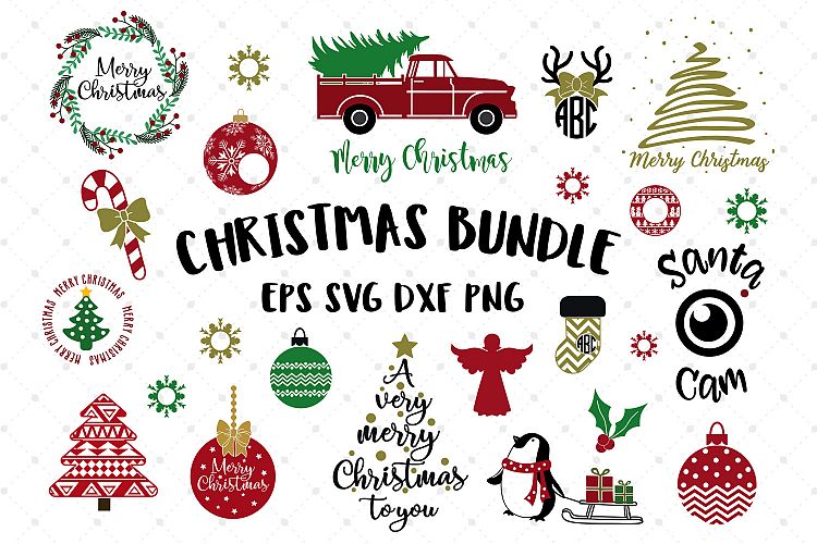 Christmas Bundle SVG Cut Files (36499) | Cut Files | Design Bundles