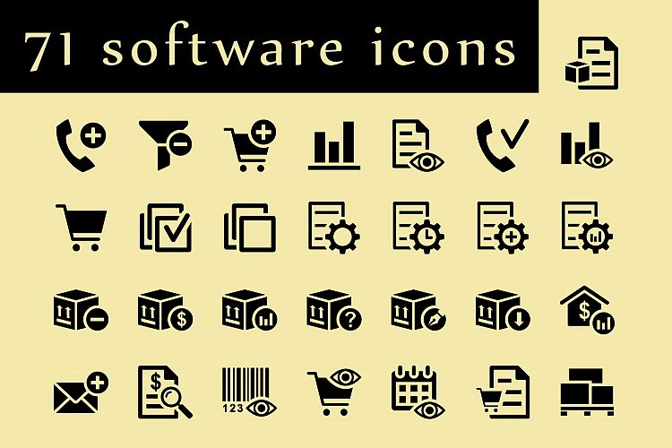 ERP software icons