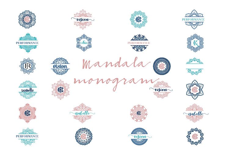 Mandala Monogram Logo Bundle