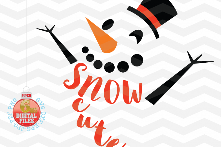 Snowman Svg -Snow Cute SVG - Christmas SVG - Snow SVG - Xmas